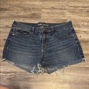 Old Navy Blue Jean Shorts with Frayed Hem